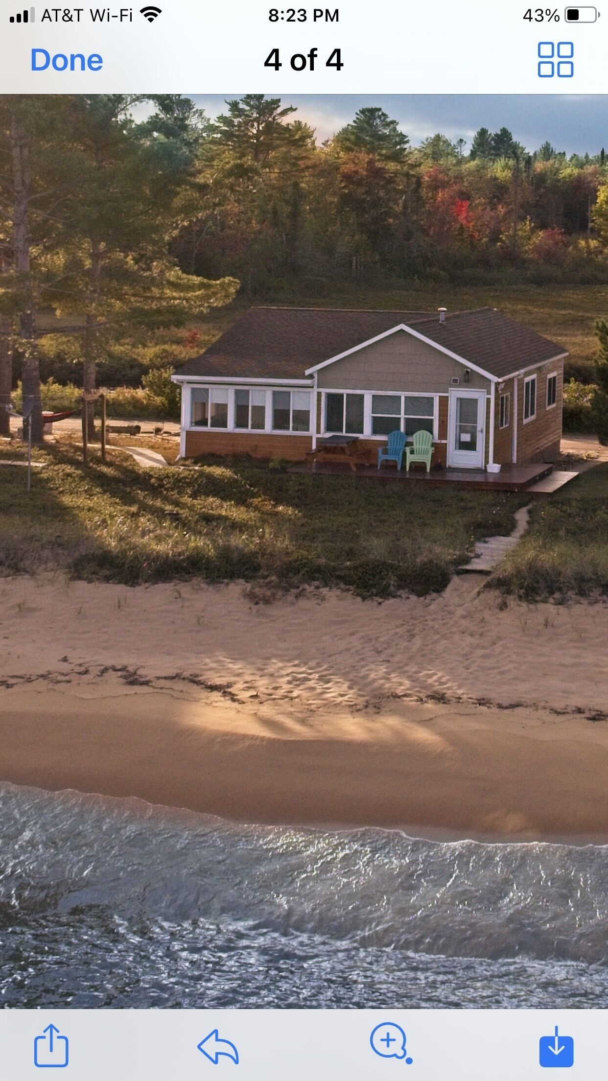 Lake Superior Cottage on Sandy Beach, cl. houghton, calumet, LL Sunrise, beach