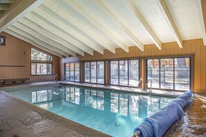Indoor pool, a heated pool