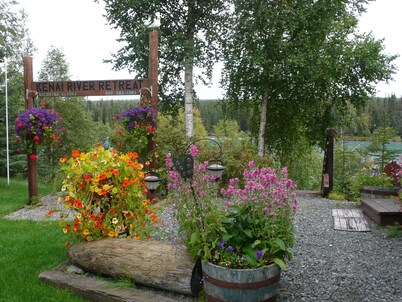 Kenai Riverfront Vacation Cottage Fish from our bank Views Full kitchen Soldotna