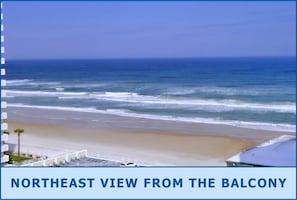 Enjoy breathtaking ocean views from your balcony overlooking the sandy beach.