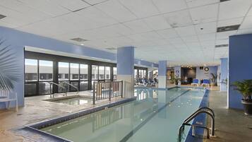 Indoor pool, a heated pool