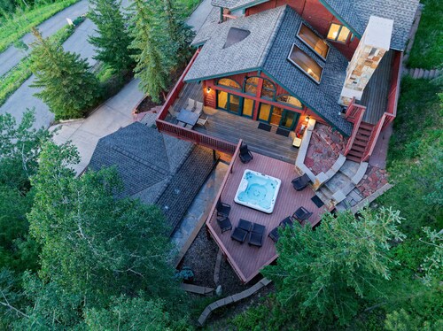 Alpine Setting Nestled Against the National Forest