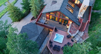 Alpine Setting Nestled Against the National Forest