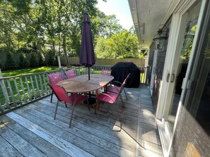 Outdoor dining - Prime U.S. Open Rental--2 miles from Shinnecock Hills Golf Club–3 Bedroom (Southampton)