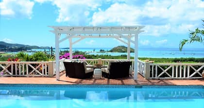 HOLIDAY DISCOUNTS! PANORAMIC SEA VIEWS! LUXURY, POOL, OVERLOOKS JOLLY HARBOUR.
