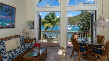 TV, DVD player, books