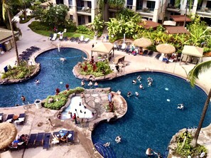 A heated pool