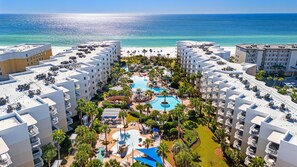 A heated pool - Waterscape A603 ~ Top 10 View in Resort! 2 King Master Suites! (Fort Walton Beach)