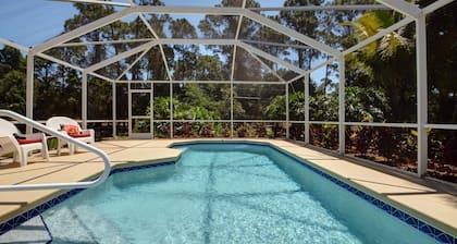 Hermosa y relajante piscina climatizada casa 3/2