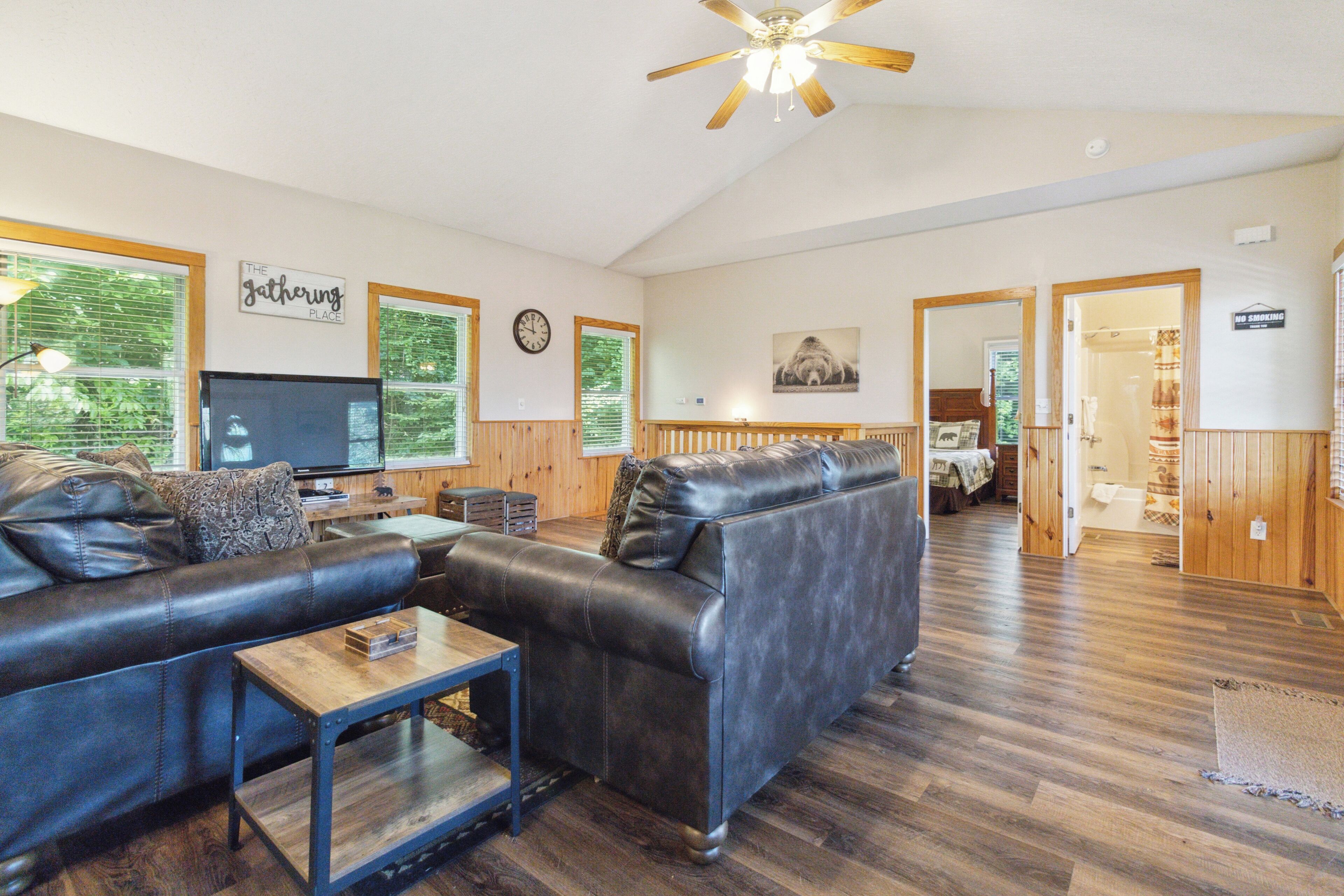 TV connectée, cheminée, vidéothèque