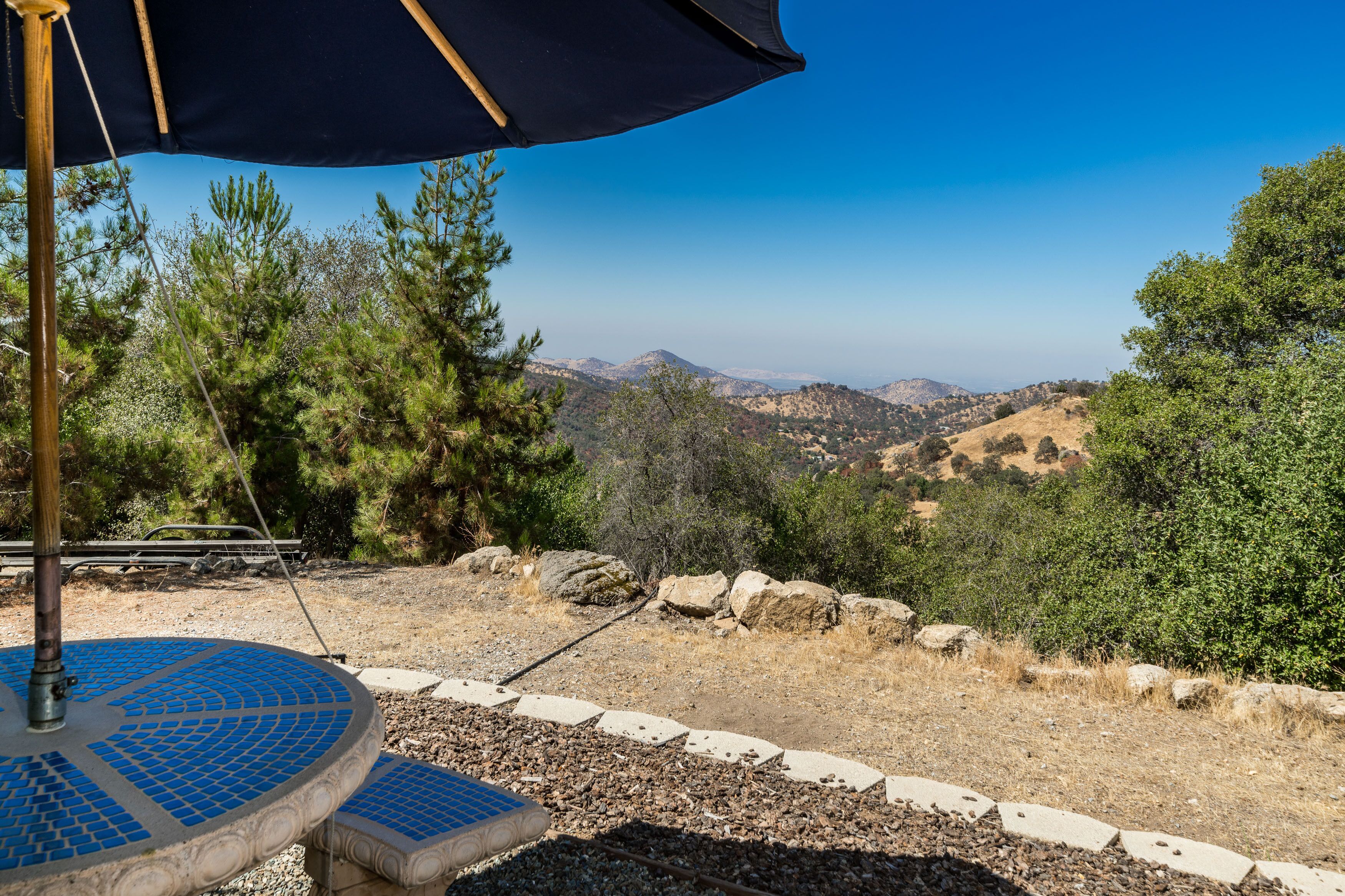 Breakfast Table in front yard.