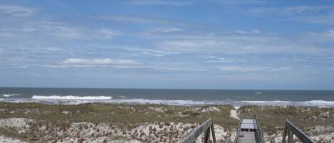 Beach nearby, sun-loungers