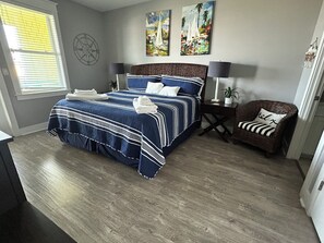 2 bedrooms, iron/ironing board, travel crib, free WiFi