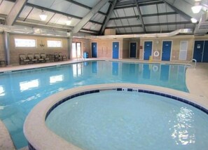 Indoor pool, outdoor pool