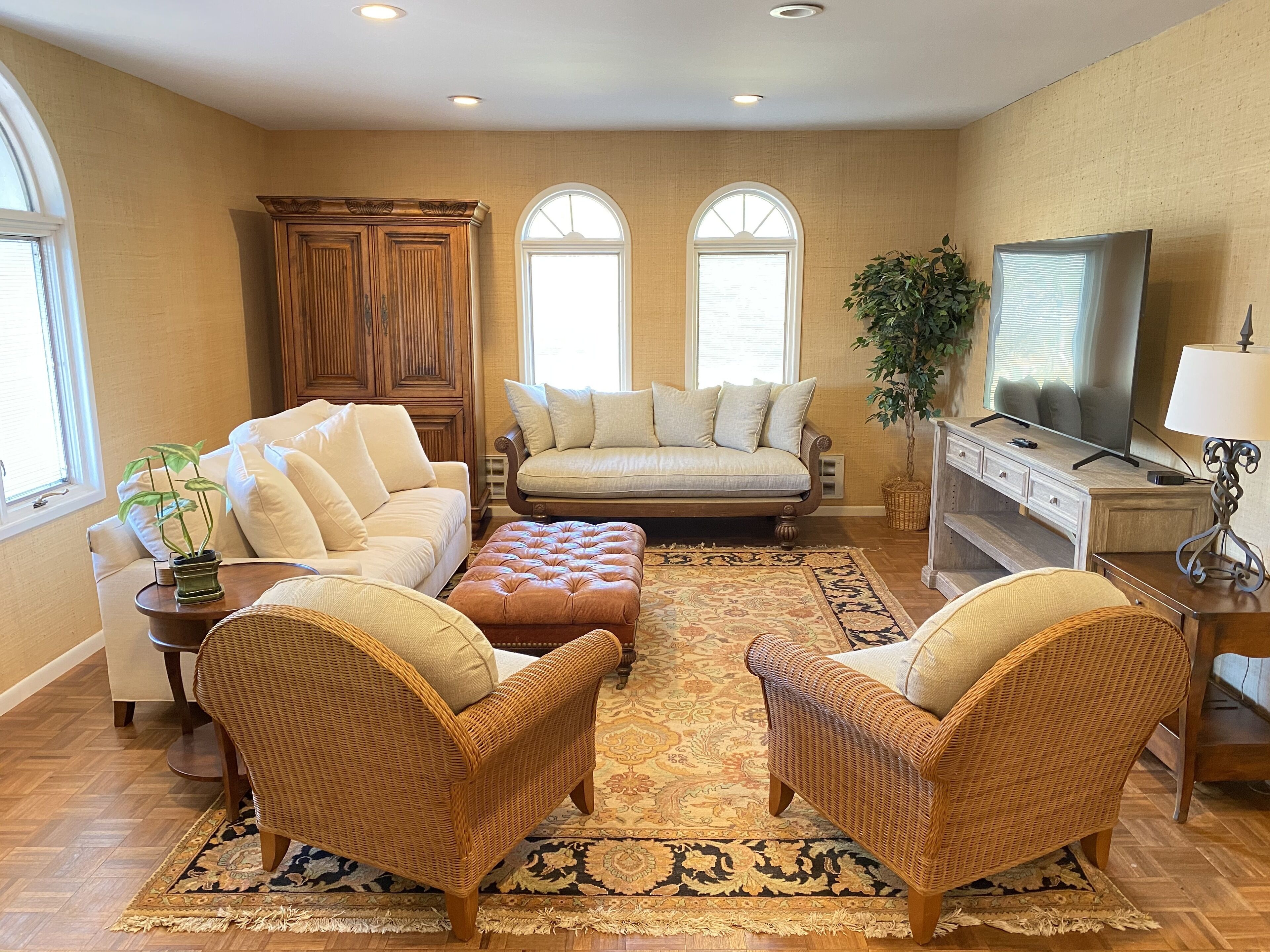 Luxury Spanish villa with heated pool in West Hampton Beach in prime location