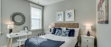 4 habitaciones, tabla de planchar con plancha, wifi y ropa de cama