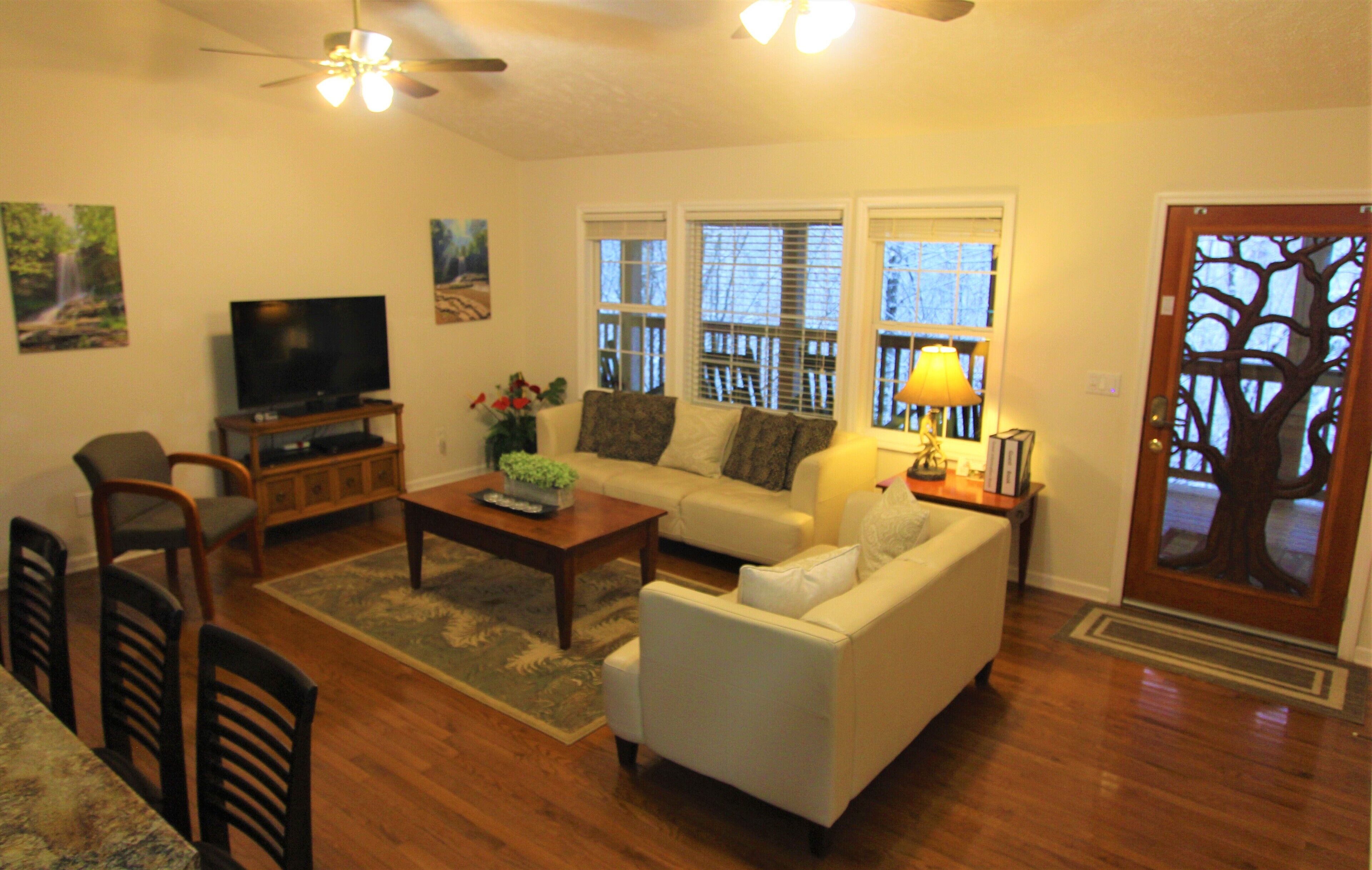 Secluded Mountain Cabin on a Large Estate with Water Fall, Hiking Trails & Creek