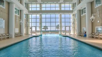 Indoor pool, a heated pool