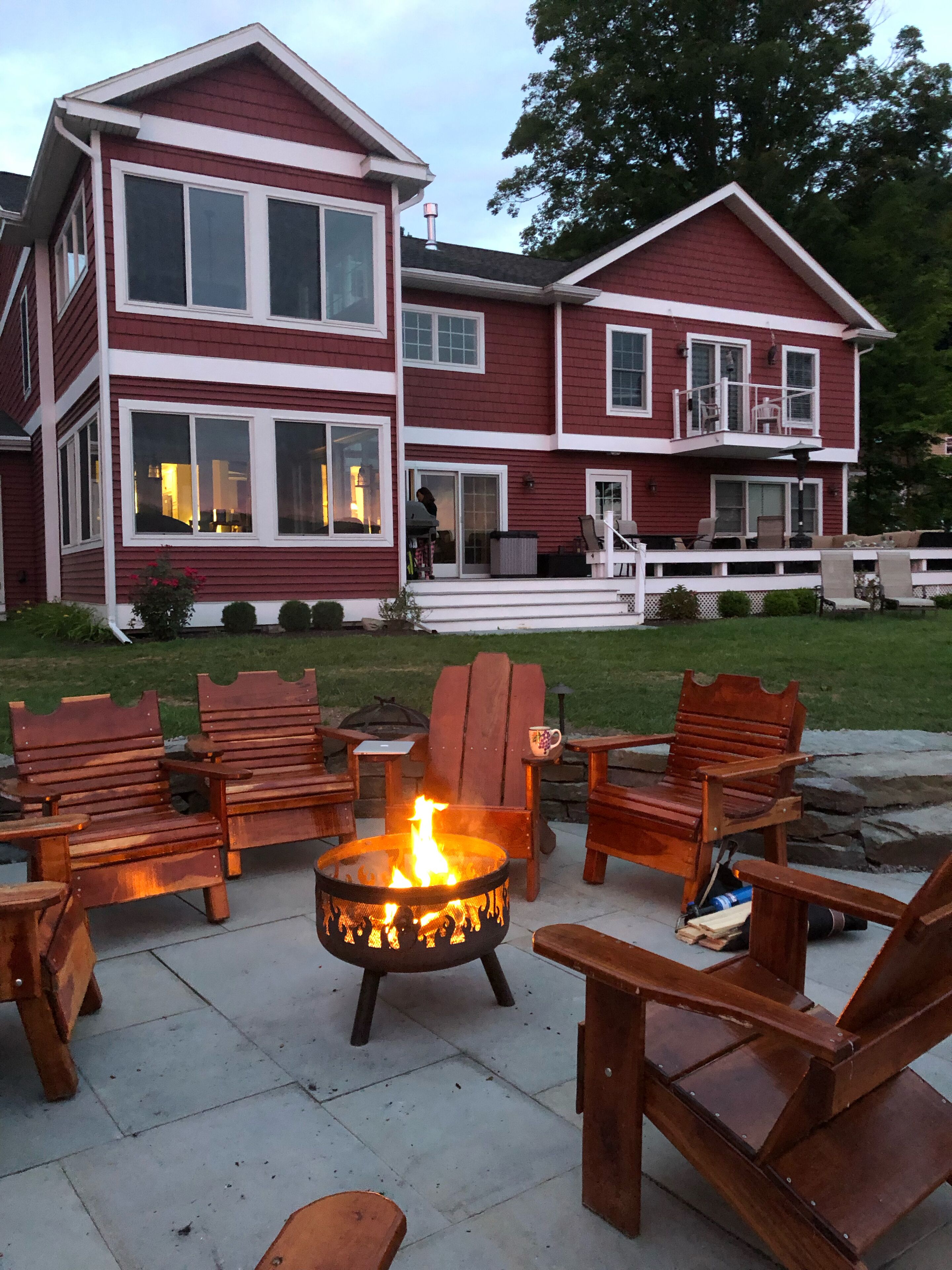 Beautiful sunrises! Custom home on the lake in a protected cove!