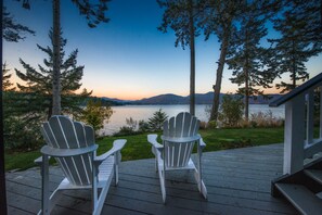 Terrace/patio - OCEANFRONT Luxurious Private Retreat on Stunning Sooke Basin!! (Sooke)