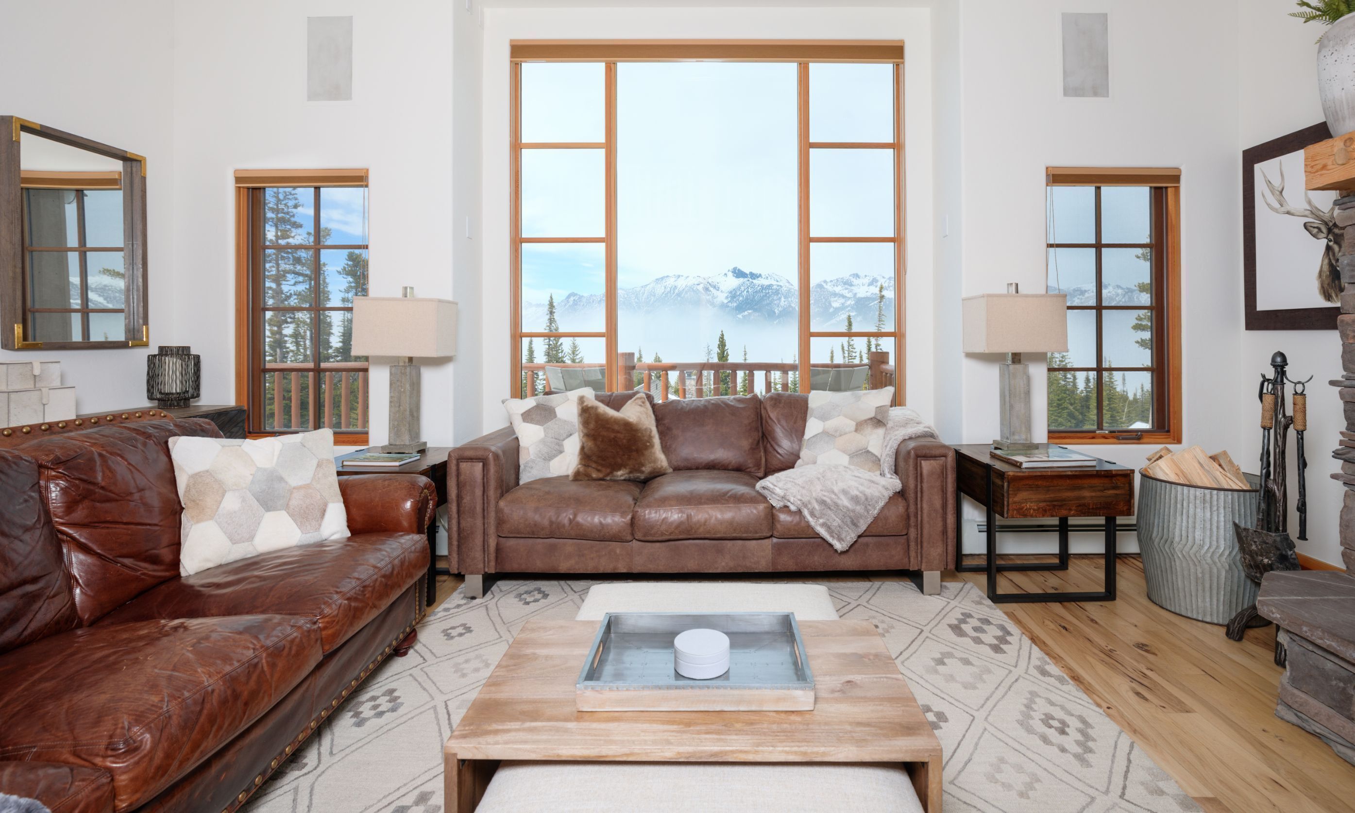 Smart TV, fireplace, video games, DVD player