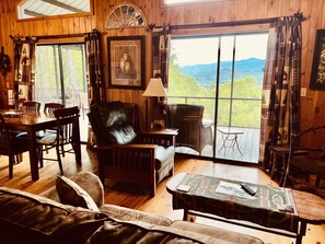 Smart TV, fireplace, foosball