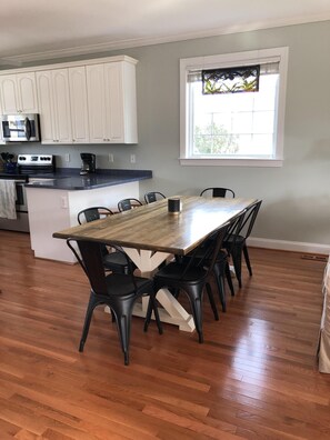 Dining - Private Pool, one block to private beach access and space for everyone (Surf City)