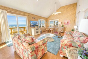 TV, DVD player, books