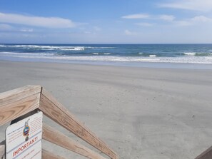 Vlak bij het strand