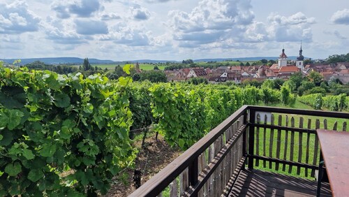Holiday home in medieval wine town.