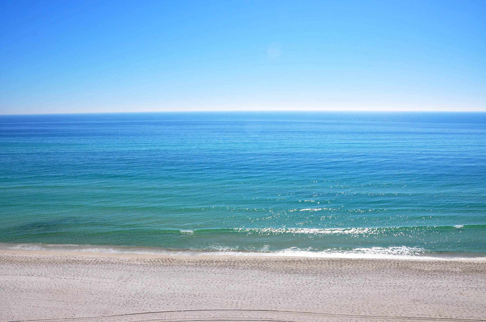 On the beach, sun loungers, beach towels