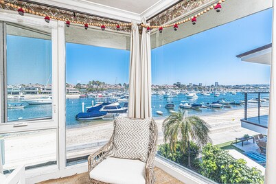 Stunning Balboa Island Beauty | Bayfront | Huge Double Lot for Unmatched Indoor/Outdoor Living!