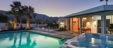 Una piscina riscaldata