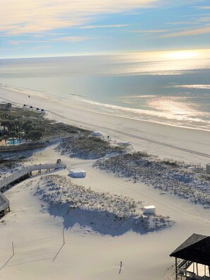 Accommodatie ligt op het strand