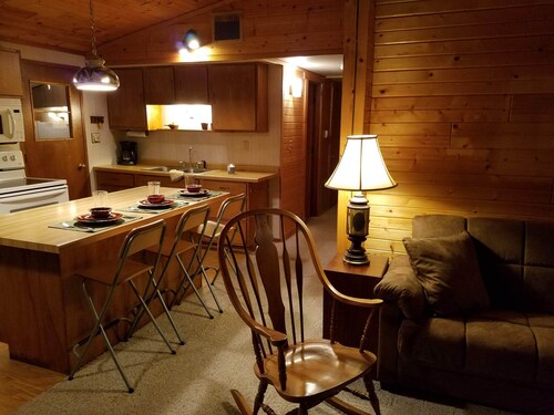 Year round home on WI River/Lake Alice, private dock, on ATV/snowmobile trail.