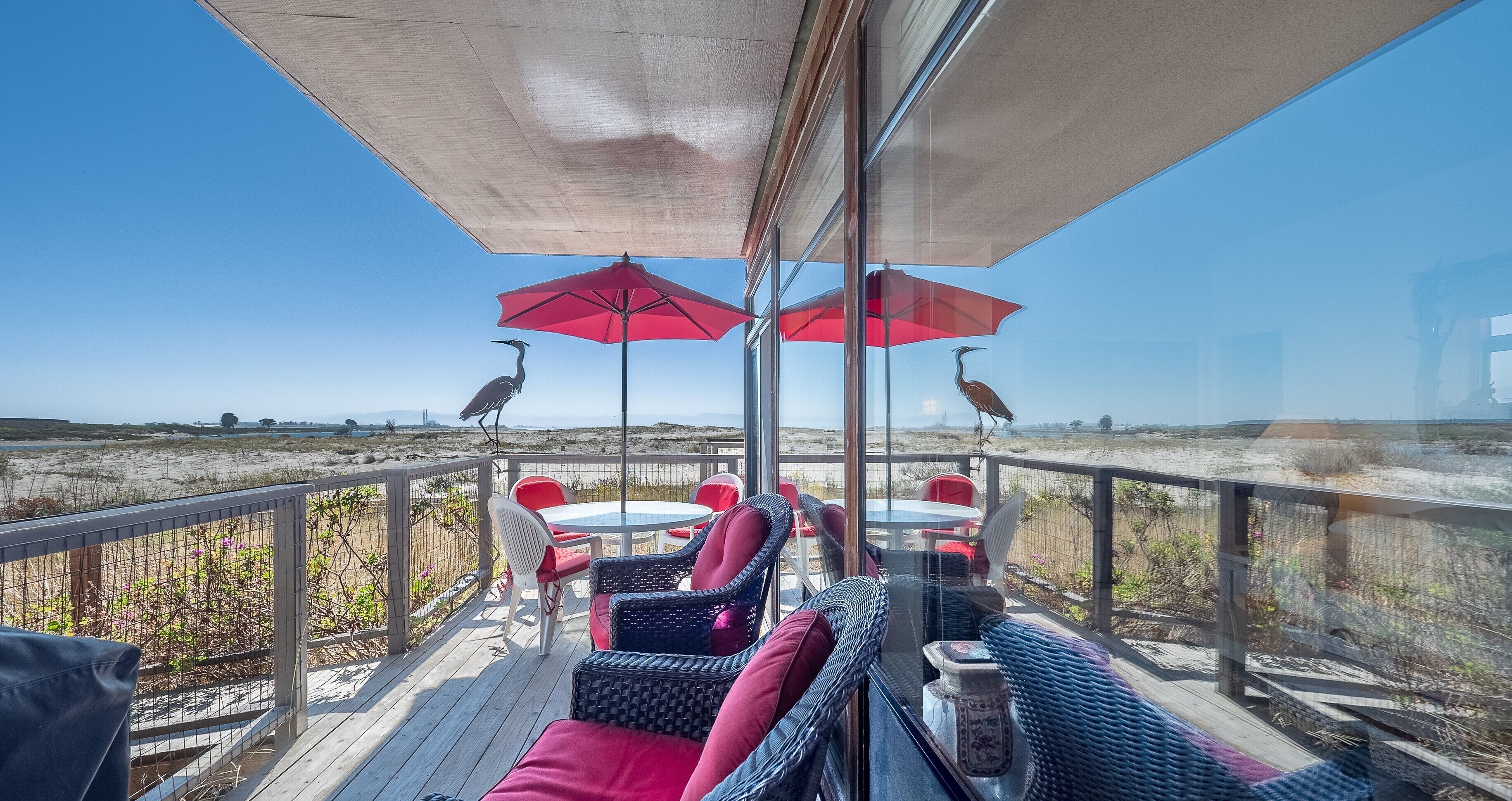 Comfortable patio to enjoy the coastal views!
