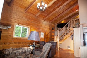 Smart TV, DVD player, books, video library