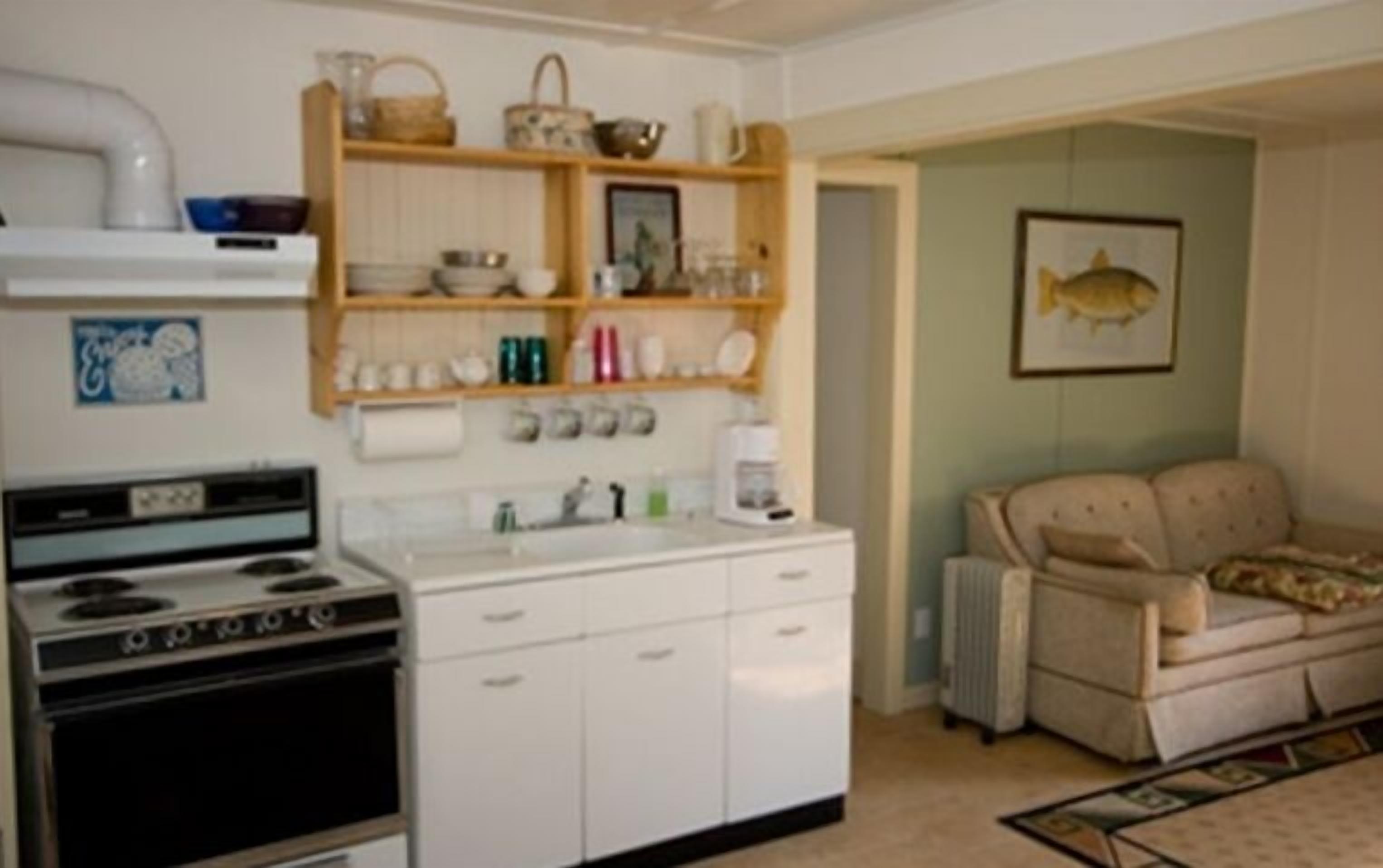 Beautiful view of the lake with patio and BBQ.