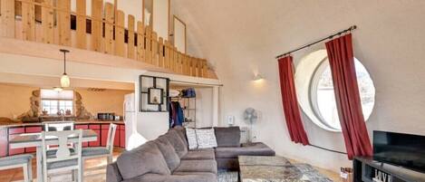 TV, DVD player, books