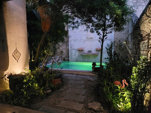 CASA LOLA -  Bohemian Colonial in Centro with private pool and AC throughout.