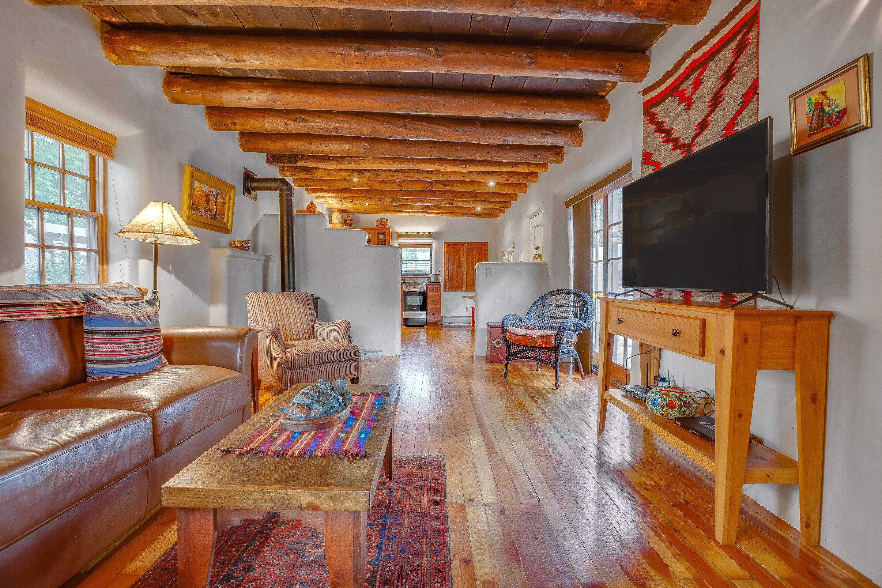 TV connectée, cheminée