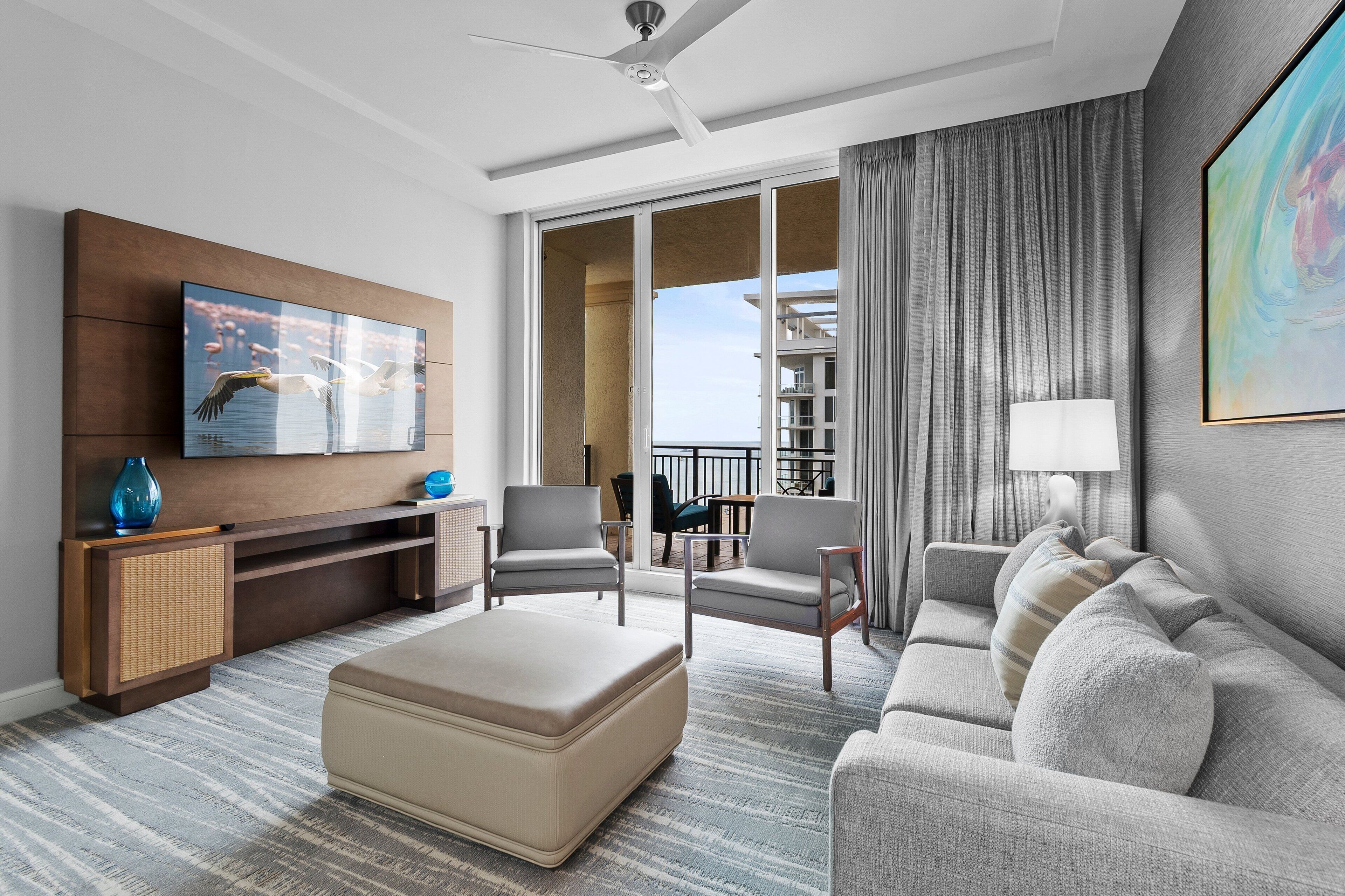 TV, video games, DVD player, stereo