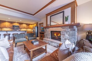 TV, fireplace, DVD player
