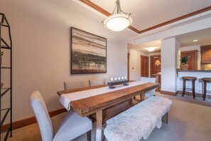 Dining - Cozy Village at Northstar Condo w/ Peek-A-Boo View of Skating Rink! (Truckee)