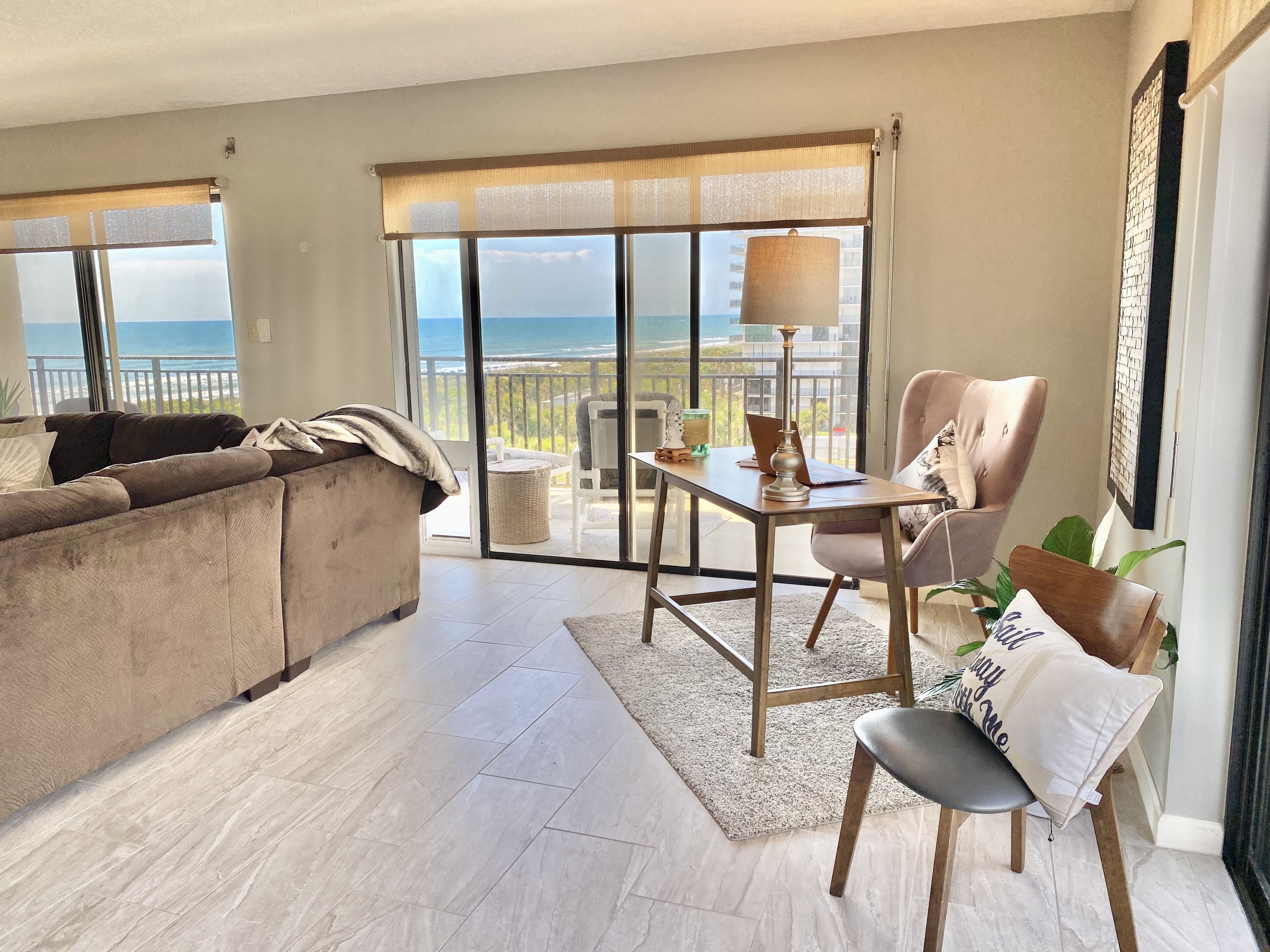 Smart TV, fireplace, video games, DVD player