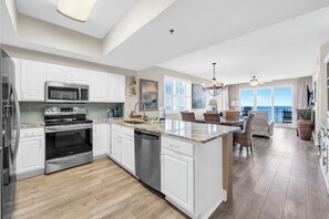 Fridge, microwave, oven, stovetop - Ariel Dunes I 2201 - Renovated with Breathtaking Views of the Gulf and Pools! (Miramar Beach)