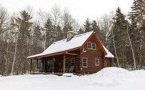 Exterior - | Handmade 4 Bed Log Cabin | 5 Min From Skiing | (Chester)