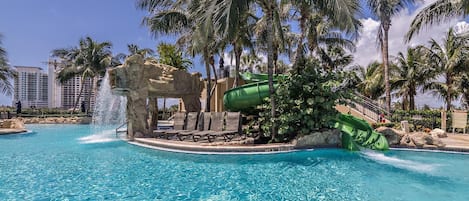 A heated pool