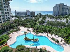 A heated pool