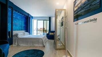 Junior Suite, Accessible, Sea View | Hypo-allergenic bedding, minibar, in-room safe, individually decorated